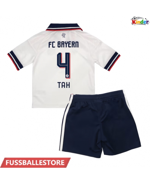 Günstige Bayern Munich Jonathan Tah #4 Auswärts Trikotsatzt Kinder 2026-27 Kurzarm (+ Kurze Hosen)